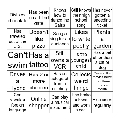 Bingo Card