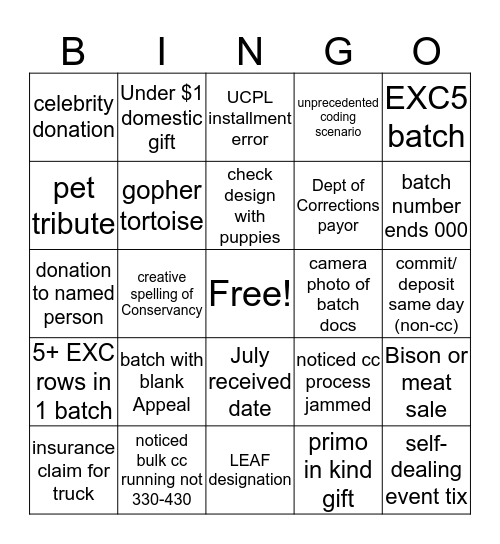 COMQAT BINGO 2019! Bingo Card