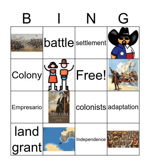 Empresario System - Vocabulary Bingo Card