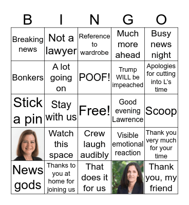 TRMS Bingo Card