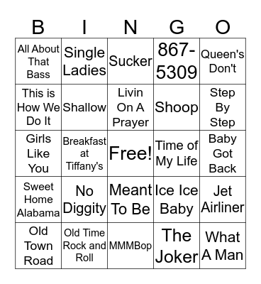 The Queen's Birthday Bingo Card