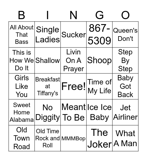 The Queen's Birthday Bingo Card