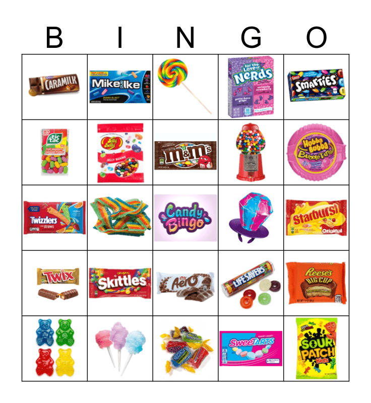 CANDY BINGO Card