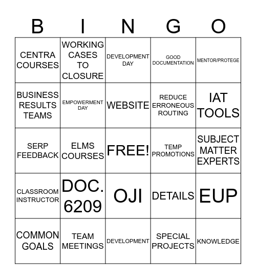 GUIDING PRINCIPLES FOR SUCCESS Bingo Card