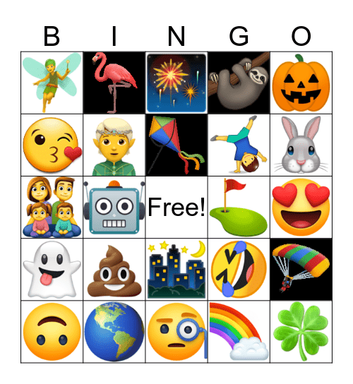 EMOJI BINGO Card