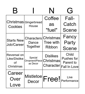 Hallmark Bingo Card