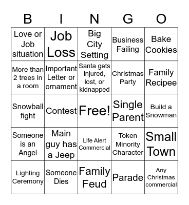 HOLIDAY BINGO Card