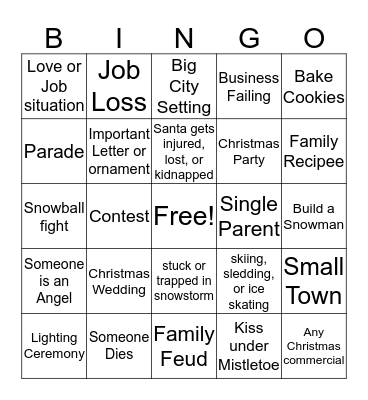HOLIDAY BINGO Card