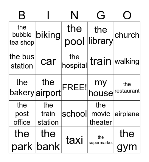 The Neighborhood Bingo Card