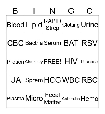 #LABWEEK2014 Bingo Card