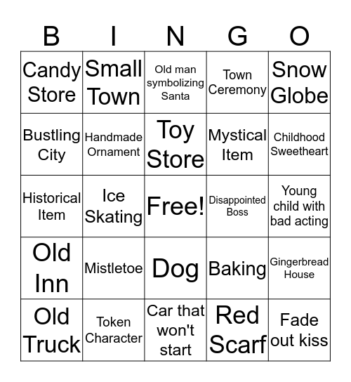 Mikey and Mom's Merry Holiday Bingo Card