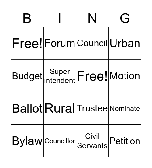 Chapter Five - Social Bingo Card