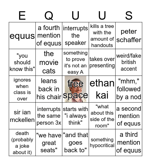 EQUUS, a new version of BINGO Card