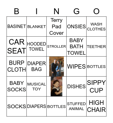 BABY SHOWER Bingo Card