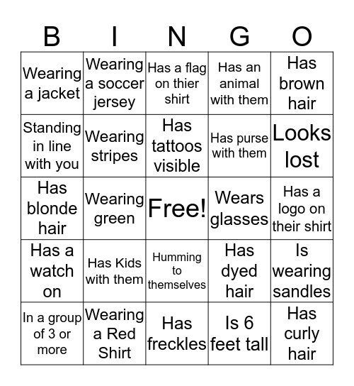 Bring Your Neighbor Day Reach Out Bingo Card