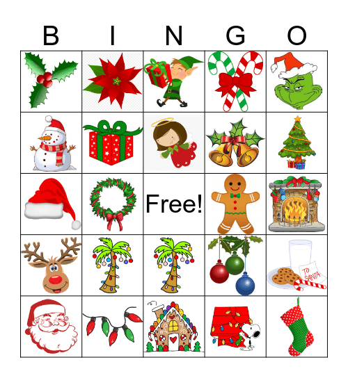 Christmas Bingo Card