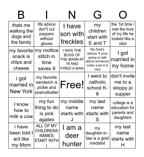 who is this? Bingo Card