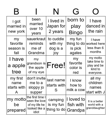 who is this ? Bingo Card