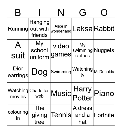 Diversity bingo Card