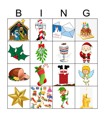 Nollaig Bingo Card