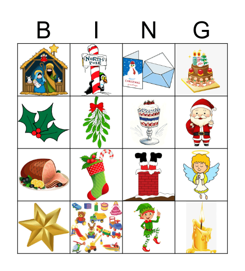 Nollaig Bingo Card