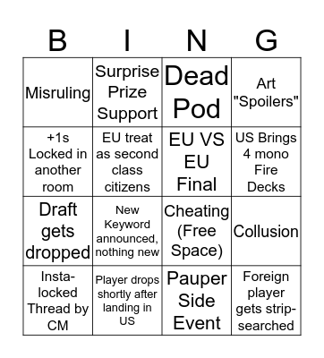 FFTCG Worlds Bingo Card