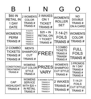 CAN YOU SAY BINGO??? Bingo Card