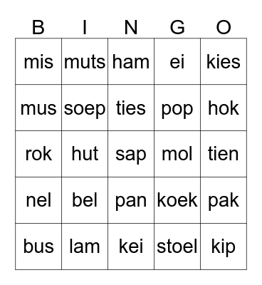 Thema 3 Bingo Card