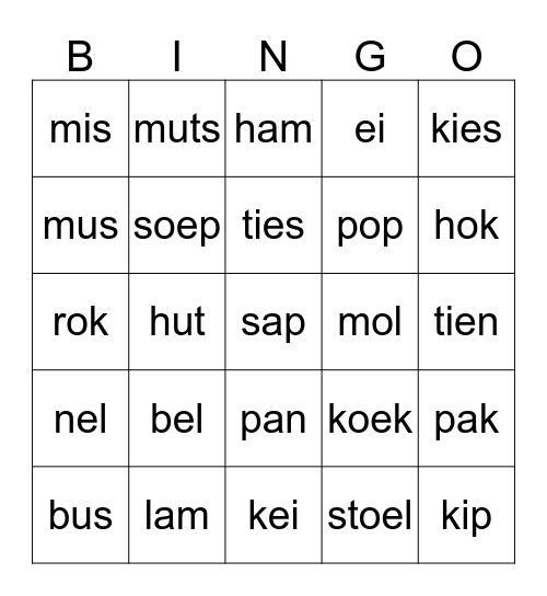 Thema 3 Bingo Card