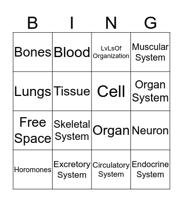 sCiEnCe Bingo Card