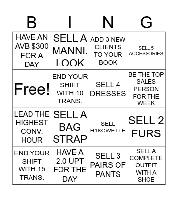 November MADNESS Bingo Card