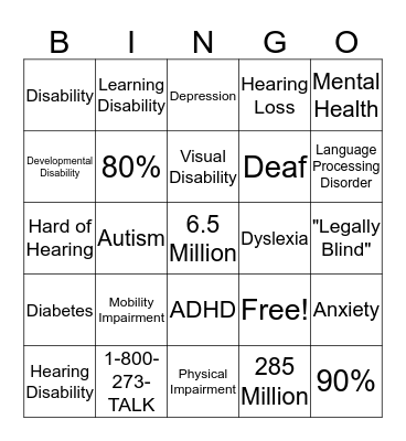 Slideshow  Bingo Card