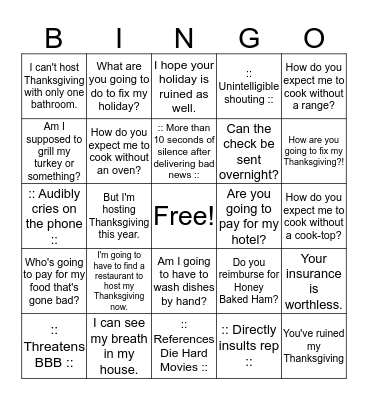 FNHW Homeowner Bingo Card