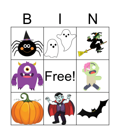 Halloween Bingo Card