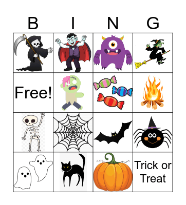 Halloween Bingo Card