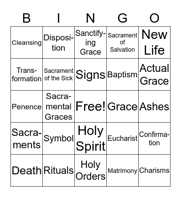 SYMBOLS AND RITUALS Bingo Card