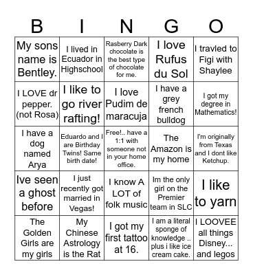 Bingo SLC/Rio/Seattle Bingo Card