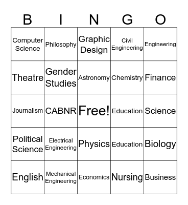 Bang Bingo Card