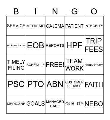 LAB WEEK 2014 Bingo Card