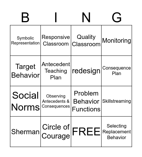 Peer Review Bingo Card