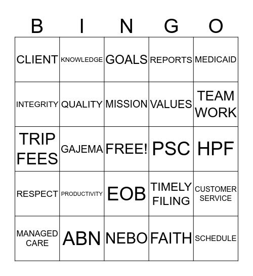 LAB WEEK 2014 Bingo Card