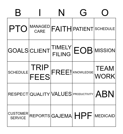 LAB WEEK 2014 Bingo Card