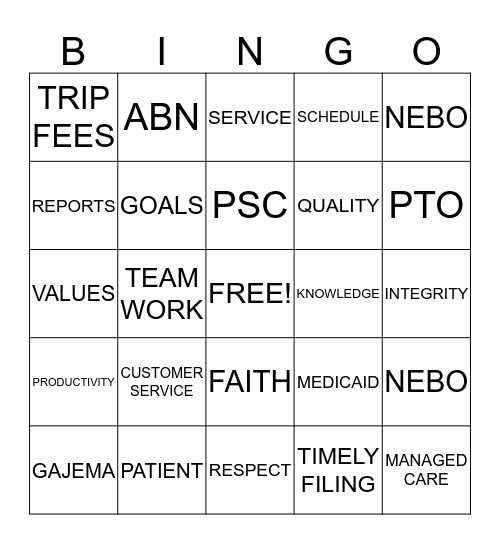 LAB WEEK 2014 Bingo Card