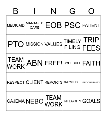 LAB WEEK 2014 Bingo Card