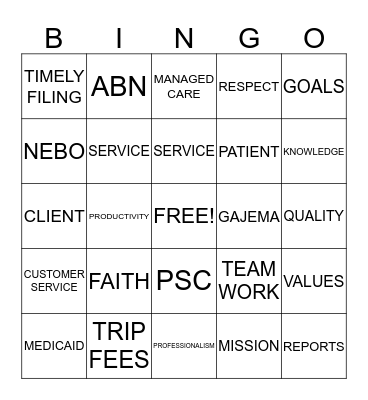 LAB WEEK 2014 Bingo Card