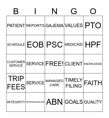 LAB WEEK 2014 Bingo Card