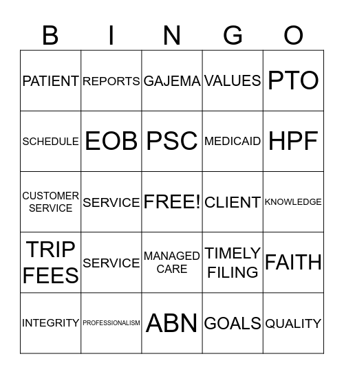 LAB WEEK 2014 Bingo Card