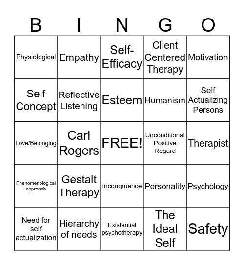 Humanism Bingo Card