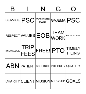 LAB WEEK 2014 Bingo Card