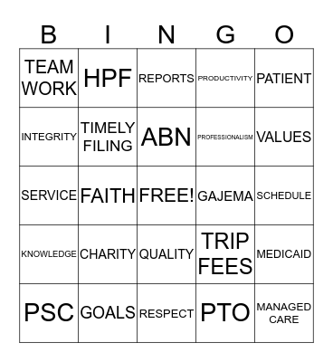 LAB WEEK 2014 Bingo Card
